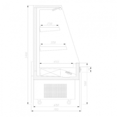 Vitrina frigorifica semi- verticala  SMART - Frigosztufi